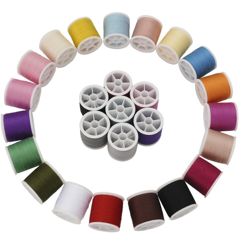 LRDCREEE 56 Spools Sewing Thread Kit for Hand Sewing and Machine Sewing Use  Colorful Polyester Thread Set 100 Yards Per Spool  5600 Yards Total - Image 5